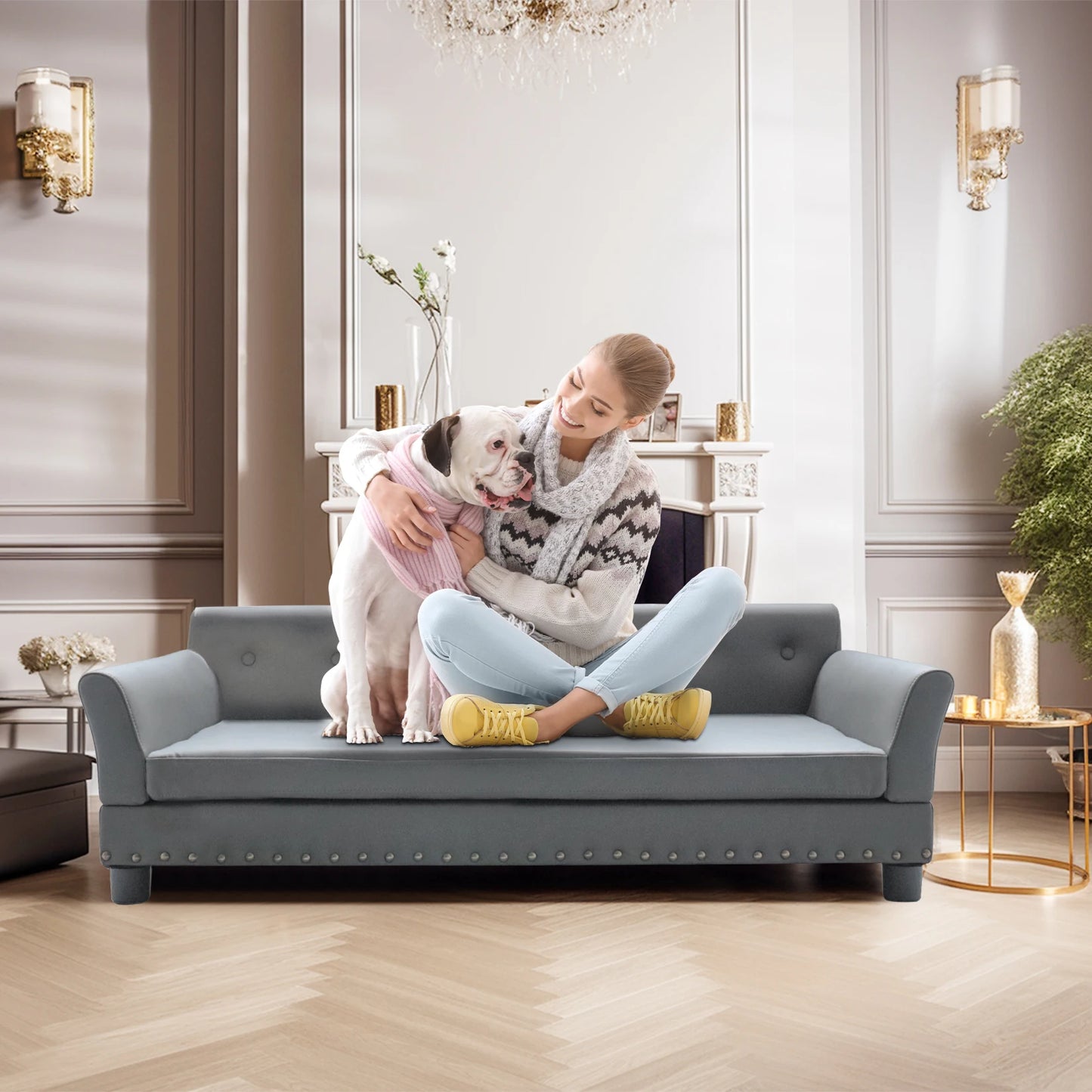 BINGOPAW Rectangle Pet Sofa