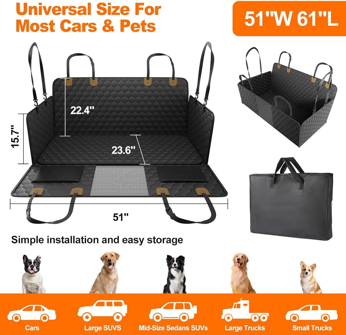 Waterproof Safety Pet Hammock