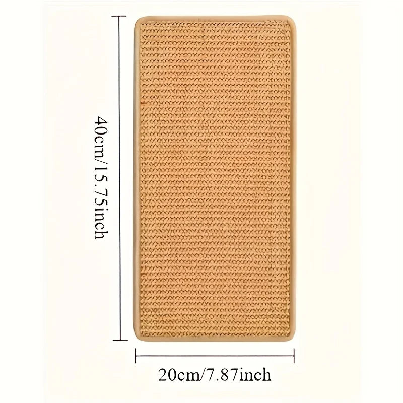 Wall-Mounted Sisal Cat Scratcher Mat,