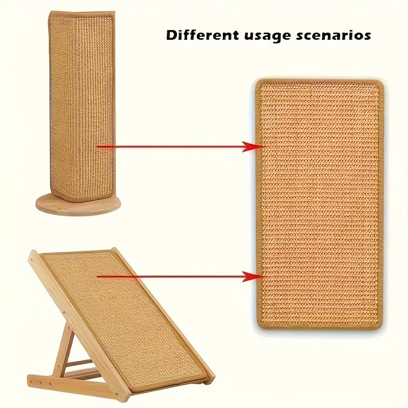 Wall-Mounted Sisal Cat Scratcher Mat,