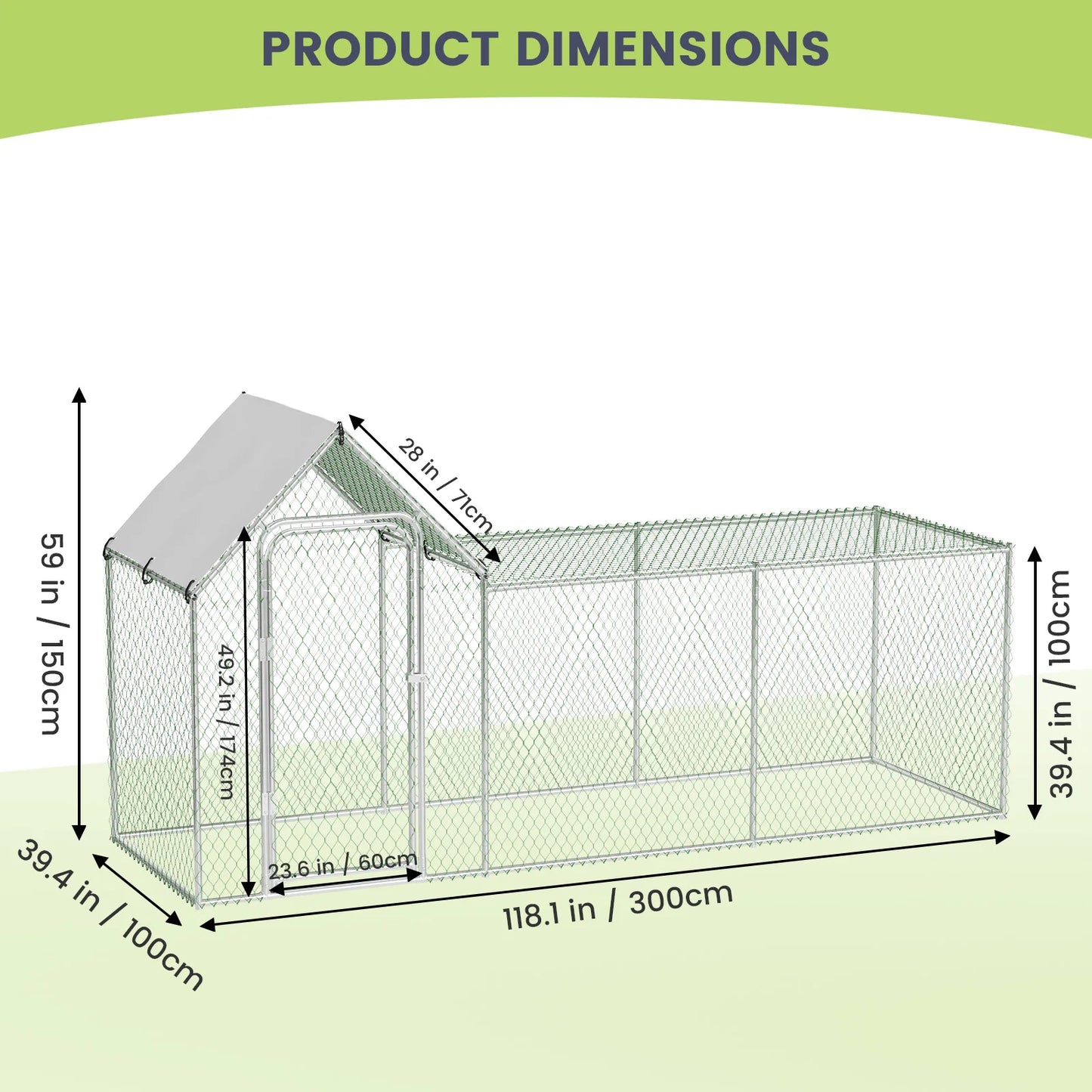 Kennel With Waterproof Cover