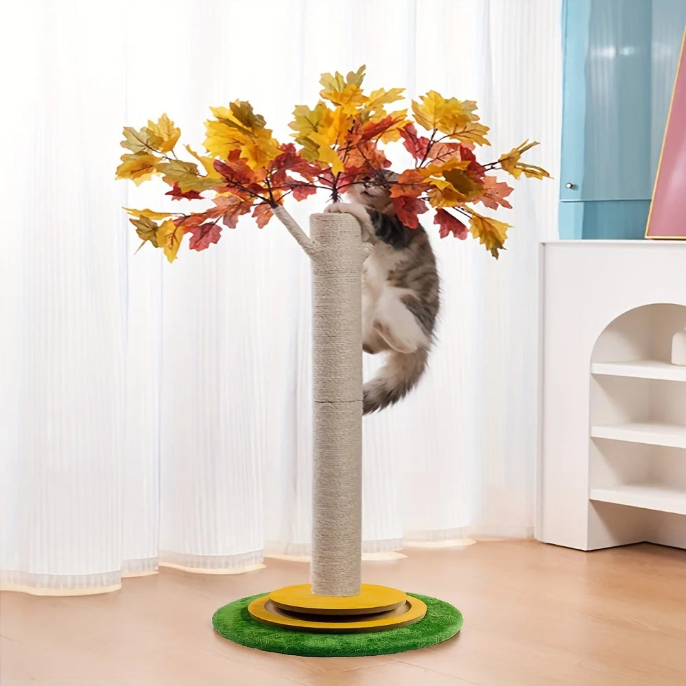 Maple Leaf Cat Scratching Post