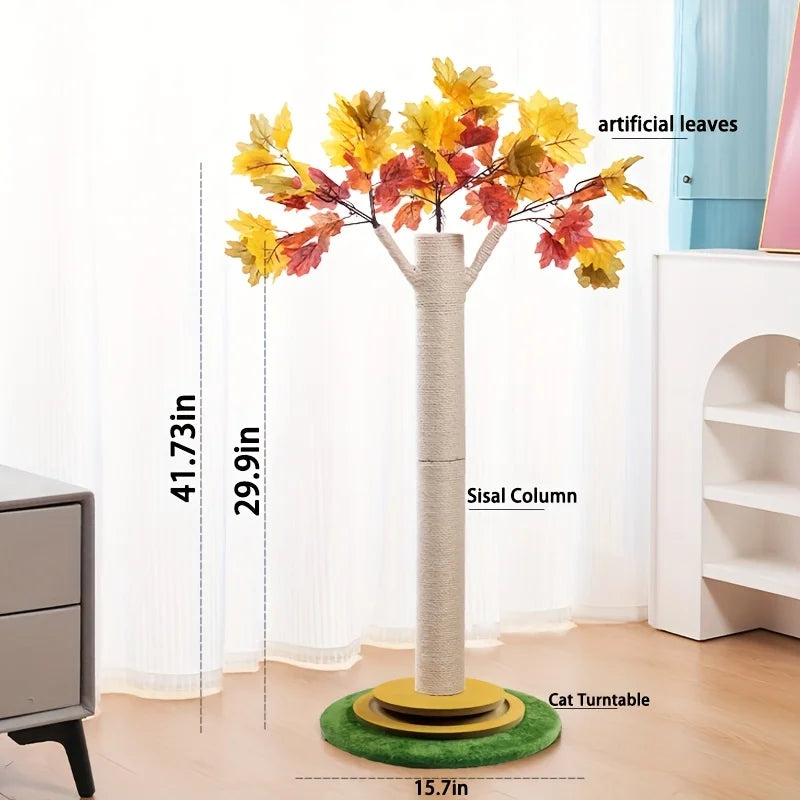 Maple Leaf Cat Scratching Post