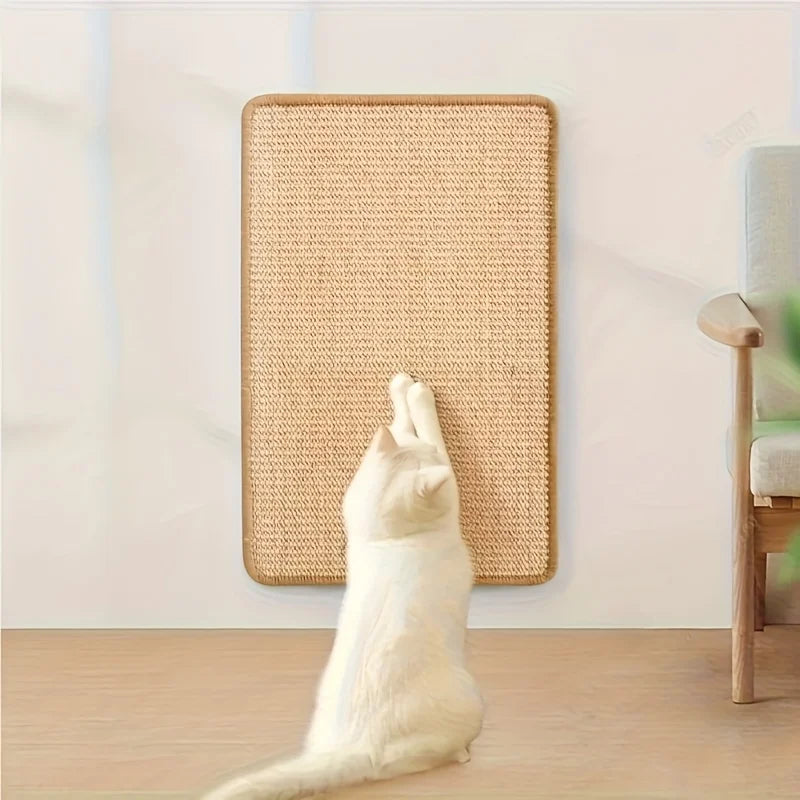 Wall-Mounted Sisal Cat Scratcher Mat,